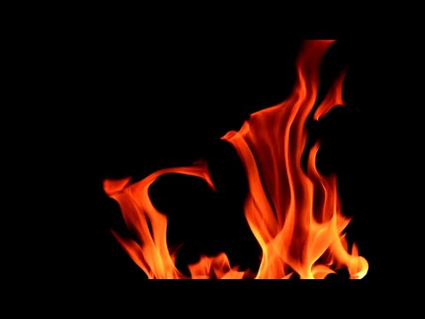 4K burning fire