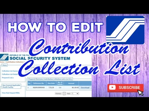 Edit SSS Contribution Collection List Online | Remove Employee / Edit Compensation on E-CCL