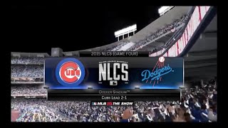 MLB The Show 15 Cubs VS Dodgers 2015 NLCS Game 4