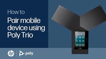 How to pair your mobile device using Poly Trio | HP Support