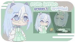 ʕ ·.· ʔ 🍥 が (tutorial + preset) Foto Intro Alight Motion ! 𖧧 || gacha tutorial 🧸