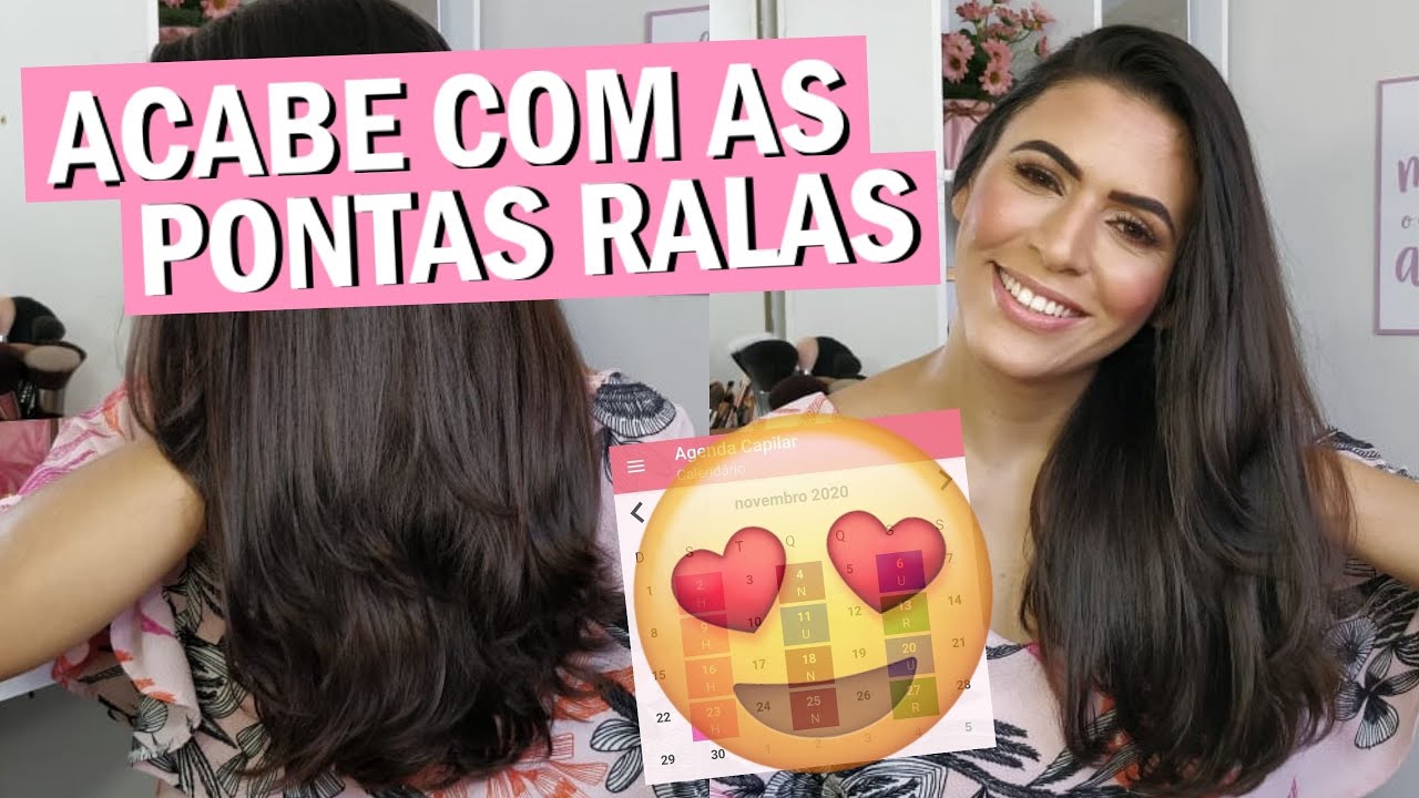 CRONOGRAMA PARA PONTAS RALAS - PASSO A PASSO | Larisse Gama