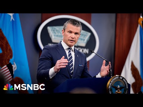 LIVE: Hegseth holds