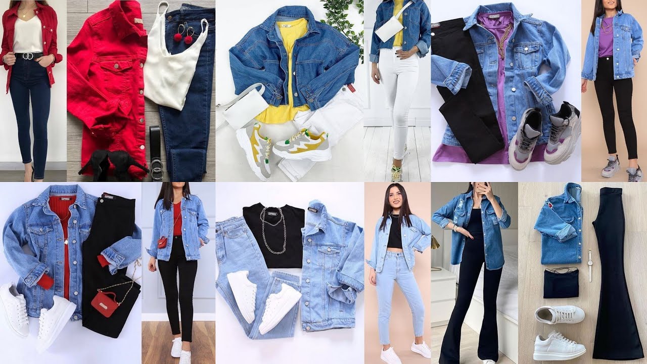 Girls Jeans Jacket Collection with Gorgeous photo poses/New trend jacket  2020/#Jacket/#Atina Patel - YouTube