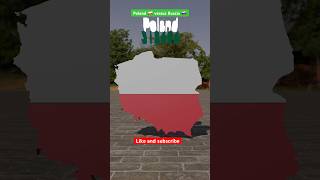 POLAND 🇵🇱 VERSUS RUSSIA 🇷🇺 in land mass #comparison #viralvideo #youtubeshorts