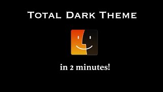 Dark Desktop Theme on Yosemite screenshot 4