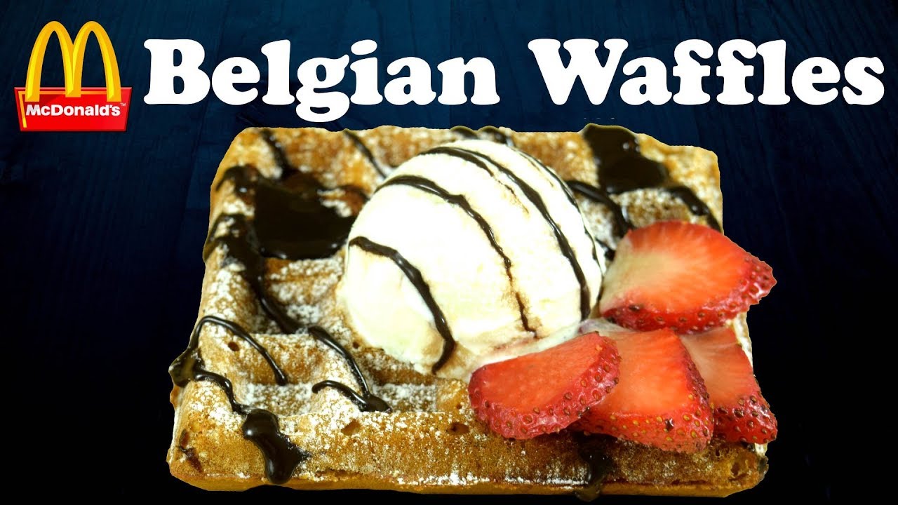 Make Belgian Waffles like McDonald's Crispiest Eggless Waffles