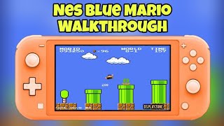 Blue Mario Blazes Through the NES: A Complete Gameplay Walkthrough