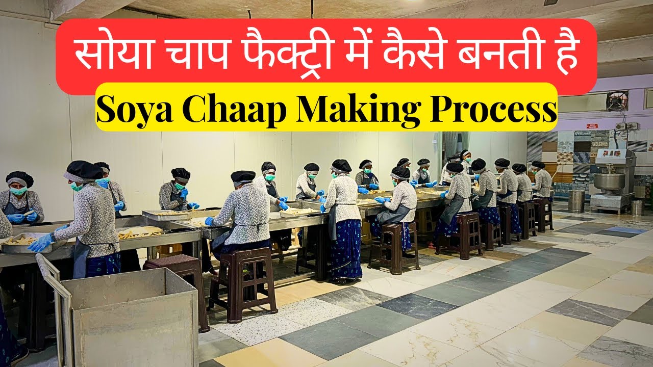 क्या सोया चाप मैदा से बनती है?😶 | Soya Chaap Making Process | Soya Chaap Making | Jaipur Street Food