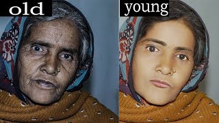 old women change in to young in photoshop screenshot 2