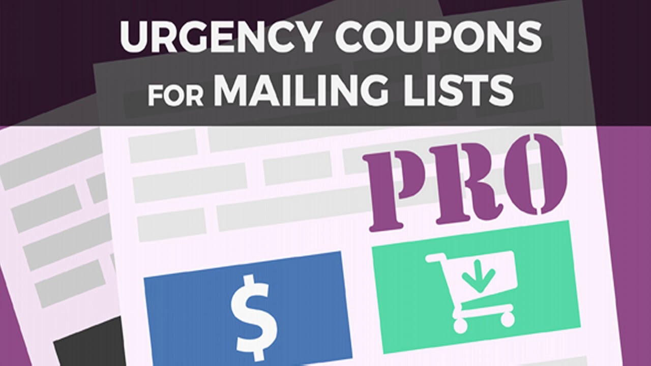 Urgency Coupons for Mailing Lists PRO Codecanyon Scripts and Snippets