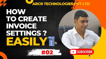 How to Create Invoice Settings in Cloud Radius | ARCR  Technologies Pvt Ltd | Tutorial No - #02