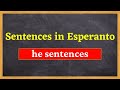 he sentences in Esperanto & English | Sentences in Esperanto | Learn Entry