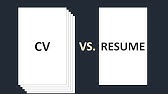 Difference Between Cv And Resume In Hindi Urdu Youtube