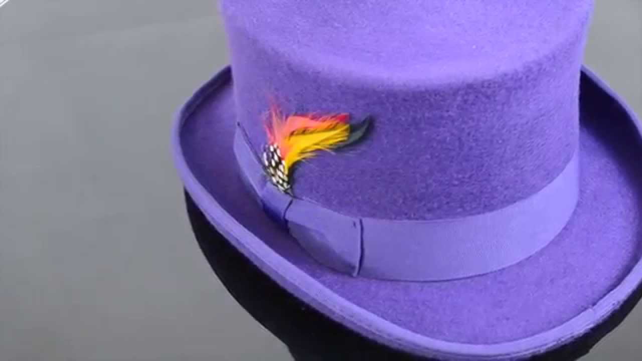 Purple top hat from modlocker hats