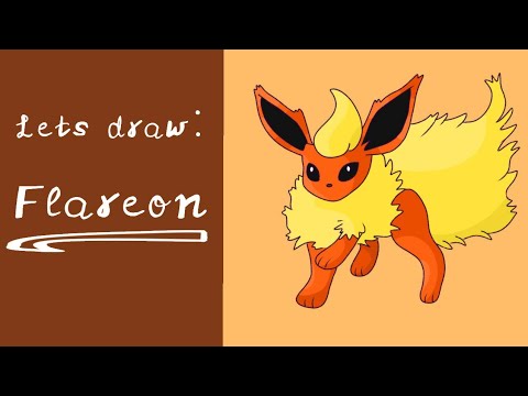 Let's draw: Flareon - YouTube