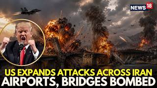 US-Iran War LIVE | US Destroys Civil Infrastructure in Iran; Airports, Bridges Bombed | Trump | N18G screenshot 1