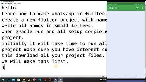 Make a WhatsApp in flutter | Flutter | Material Design | UI | Flutter Chat App