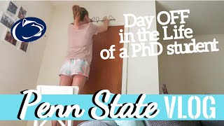 Day OFF in the Life of a PhD Student! PhD Student Vlog #2 // Media Psych // Penn State