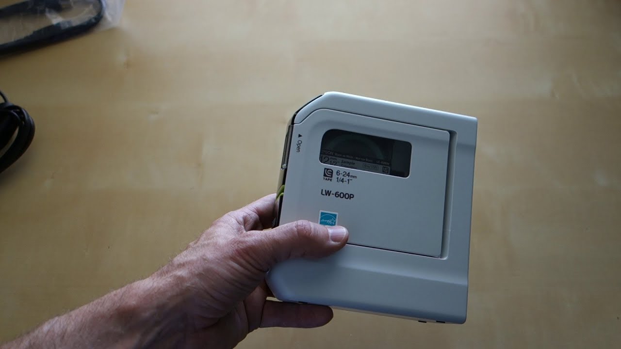 Epson LabelWorks LW600P Portable Label Printer Unboxing and First Impressions YouTube