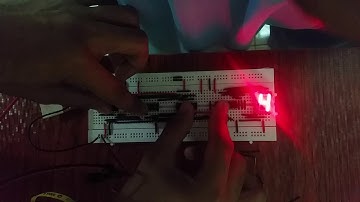 4-bit synchronous up-counter using 7-segment display