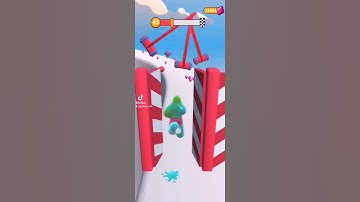 MOBILE GAME🦡🦡🦡 Blob Runner 3D. Level 45🦅🦅🦅 #shorts