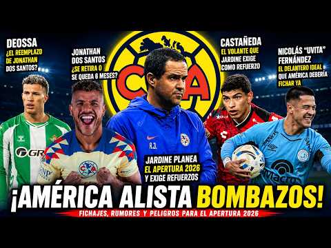 🚨¡AMÉRICA ALISTA BOMBAZOS! Deossa, Uvita y los REFUERZOS que exige Jardine🔥🦅 😱ROMPE EL MERCADO! Amér