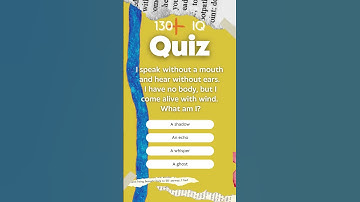 I speak without a mouth and hear without ears. I have no body, but I come alive with wind. What am?