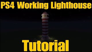 Minecraft PS4 Working Redstone Lighthouse Tutorial