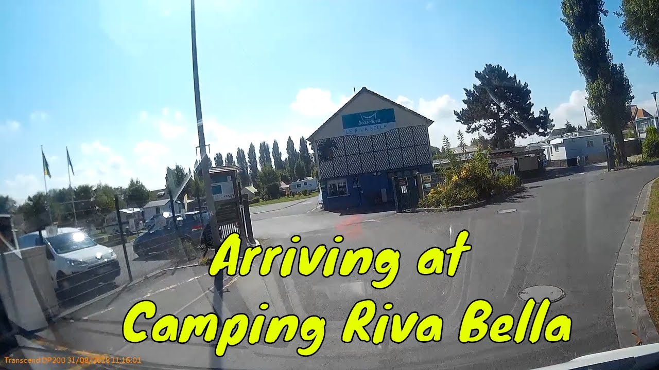 Arriving at CAMPING RIVA BELLA - Ouistreham, Normandy, France - Oct 2018