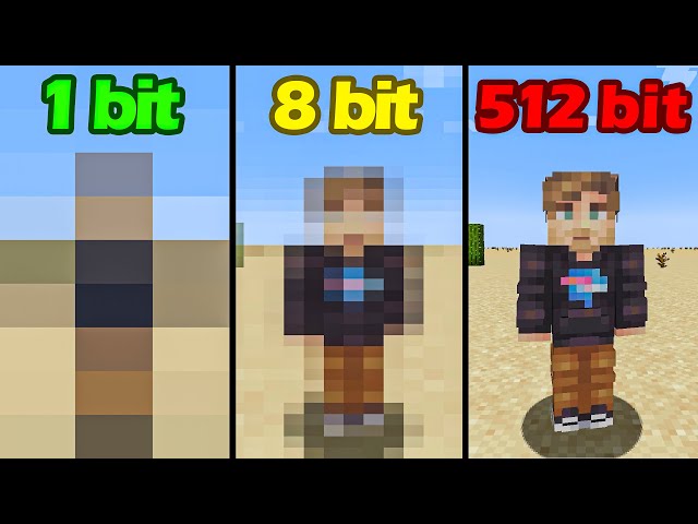 MrBeast 1 bit 2 bit 4 bit 8 bit 16 bit 32 bit 64 bit 128 bits 256