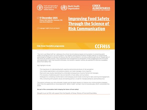 FRE: Improving Food SafetyThrough the Science of Risk Communication
