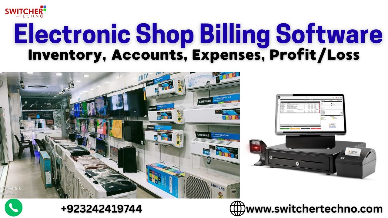 Electronic Shop Billing & Inventory Software Accounting System for ...