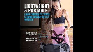 NewMe Fitness Adjustable Kettlebell Handle for Strength Training Kettlebells for Weight Plates