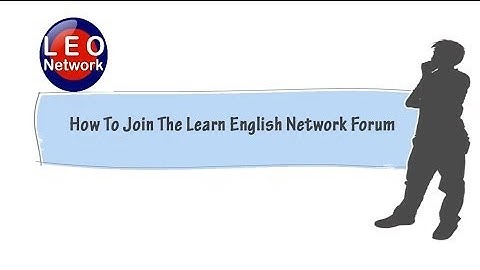 How to join the Learn English Network forum