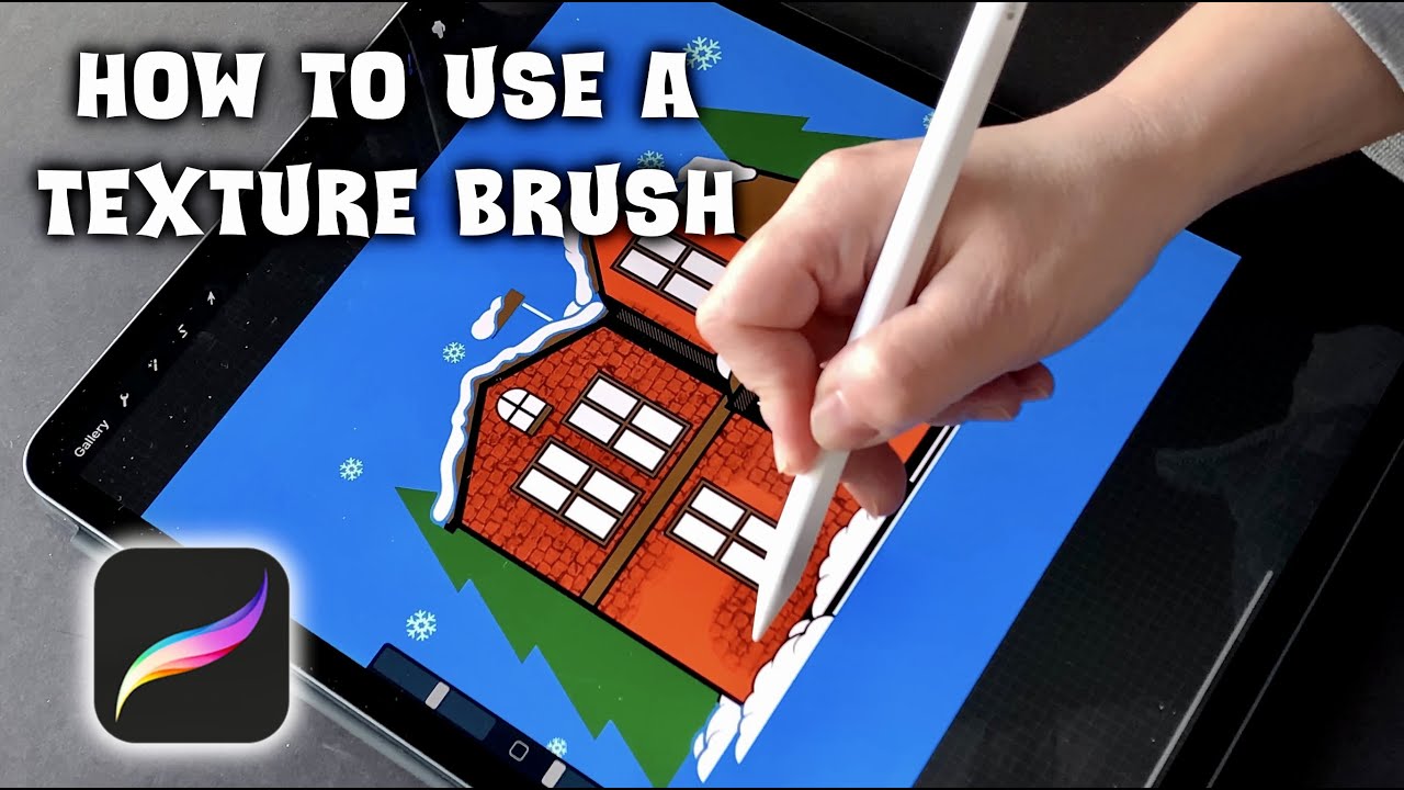How to use a Texture Brush - Procreate - YouTube