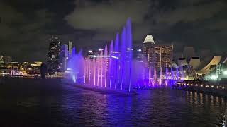 Marina Bay water lighting show