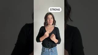 STRONG | ASL Glossary | The ASL Shop