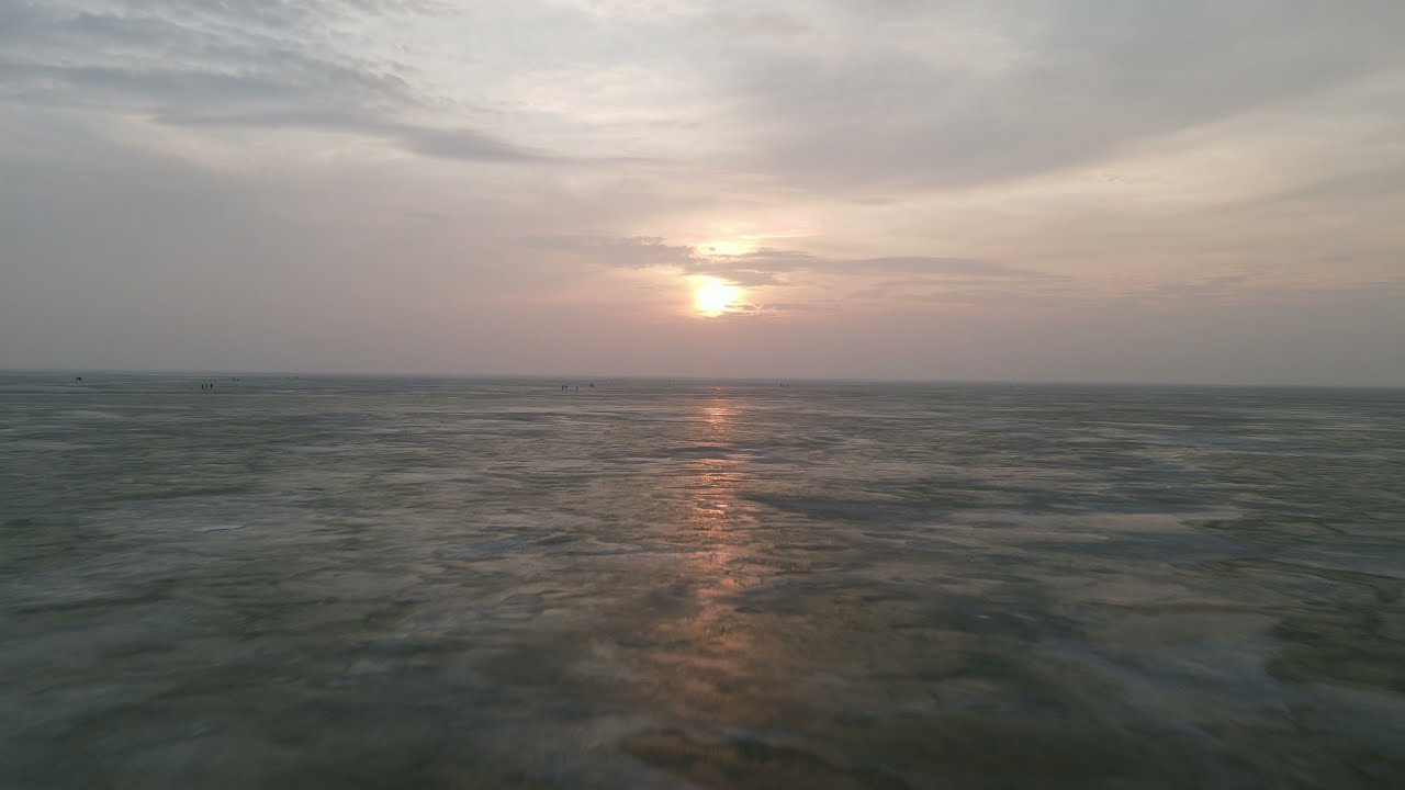 Frozen Lake Balaton | Drone 4K