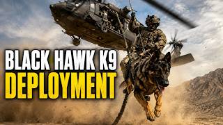 How a Military K9 Is Deployed from a Black Hawk  75th Rangers FRIES Training
