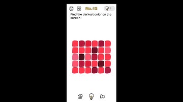 Brain Out Level 12 Find the darkest color on the screen #brainout