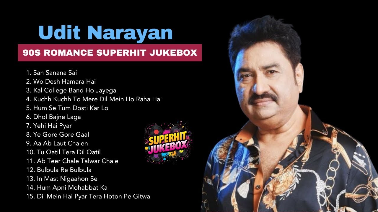 Udit Narayan Hit Songs | 90s Superhit Hindi Romantic Songs | Sadabahar Song | Bollywood Song Jukebox