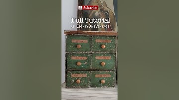 IKEA HACK: Moppe drawers into antique apothecary drawers #shorts