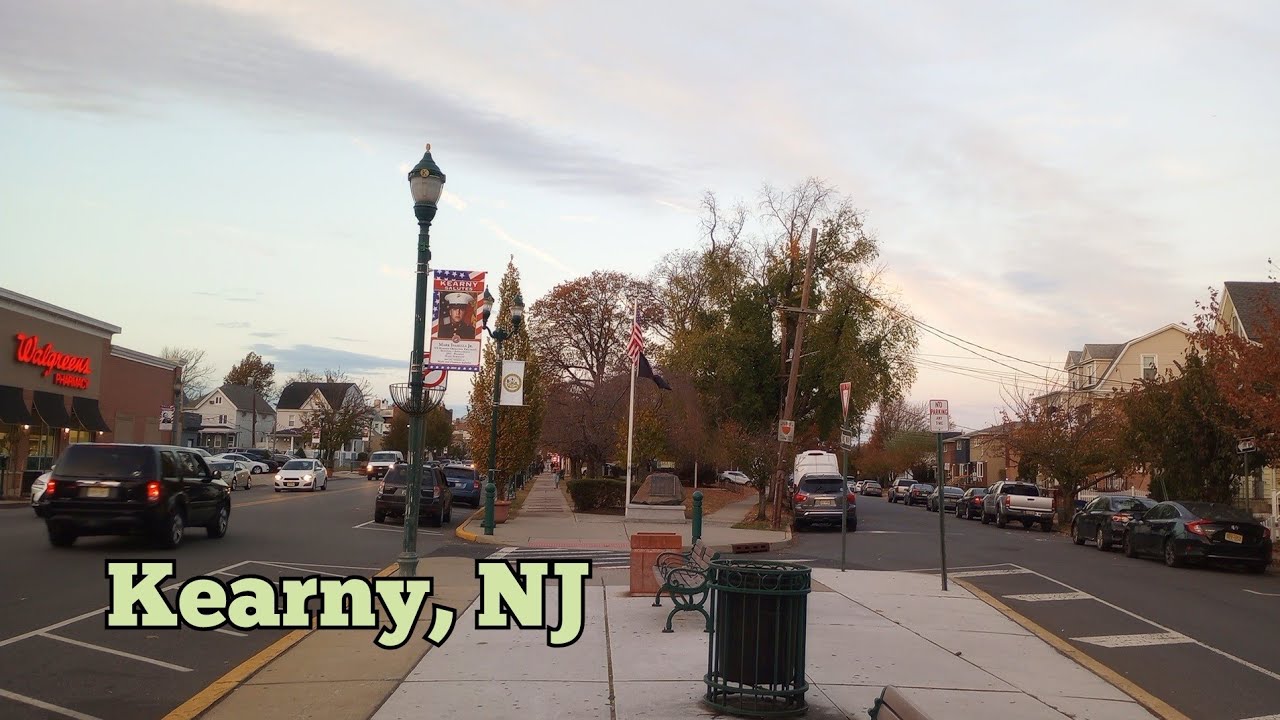 Evening walk in Kearny, New Jersey | Memorial Park on Kearny Ave to ...