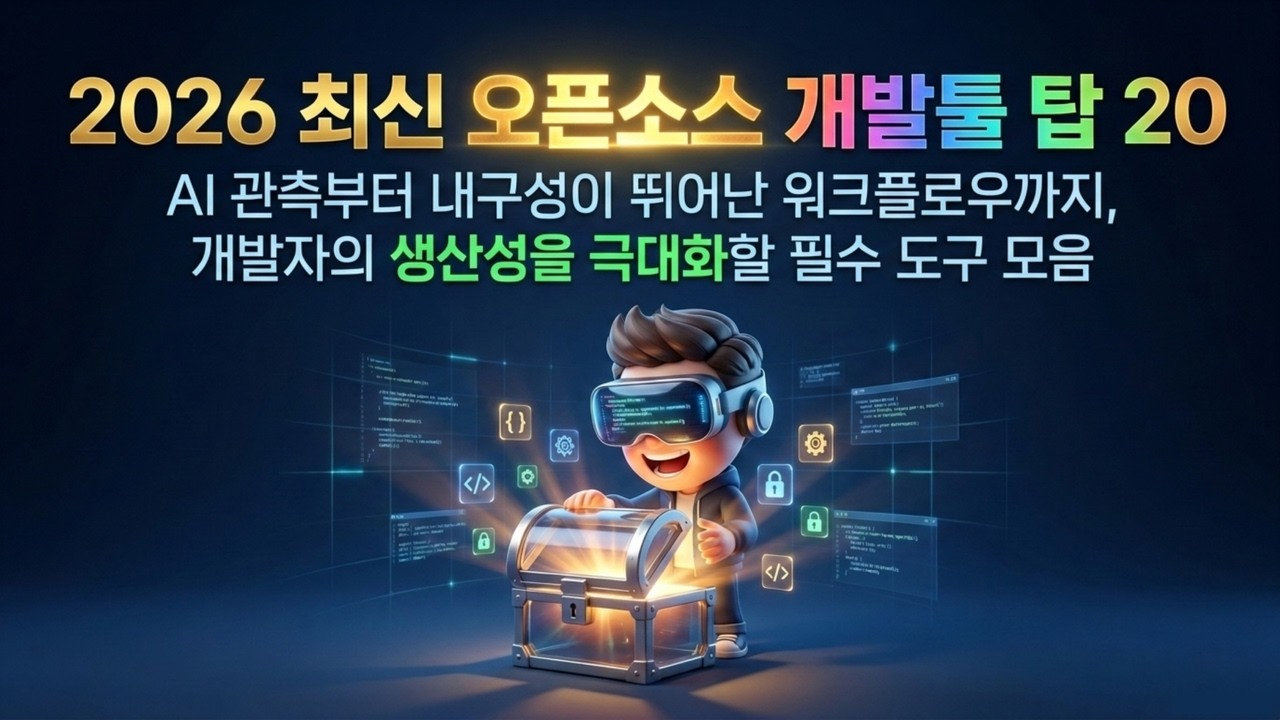 ⁣[오픈소스] 2026년 개발 트렌드 종결: AI 시대 살아남는 오픈소스 핵심 요약 | AI 에이전트를 통제하는 2026년 필수 개발도구