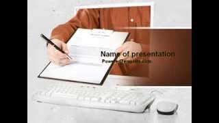 Receipt Form PowerPoint Template by PoweredTemplate.com