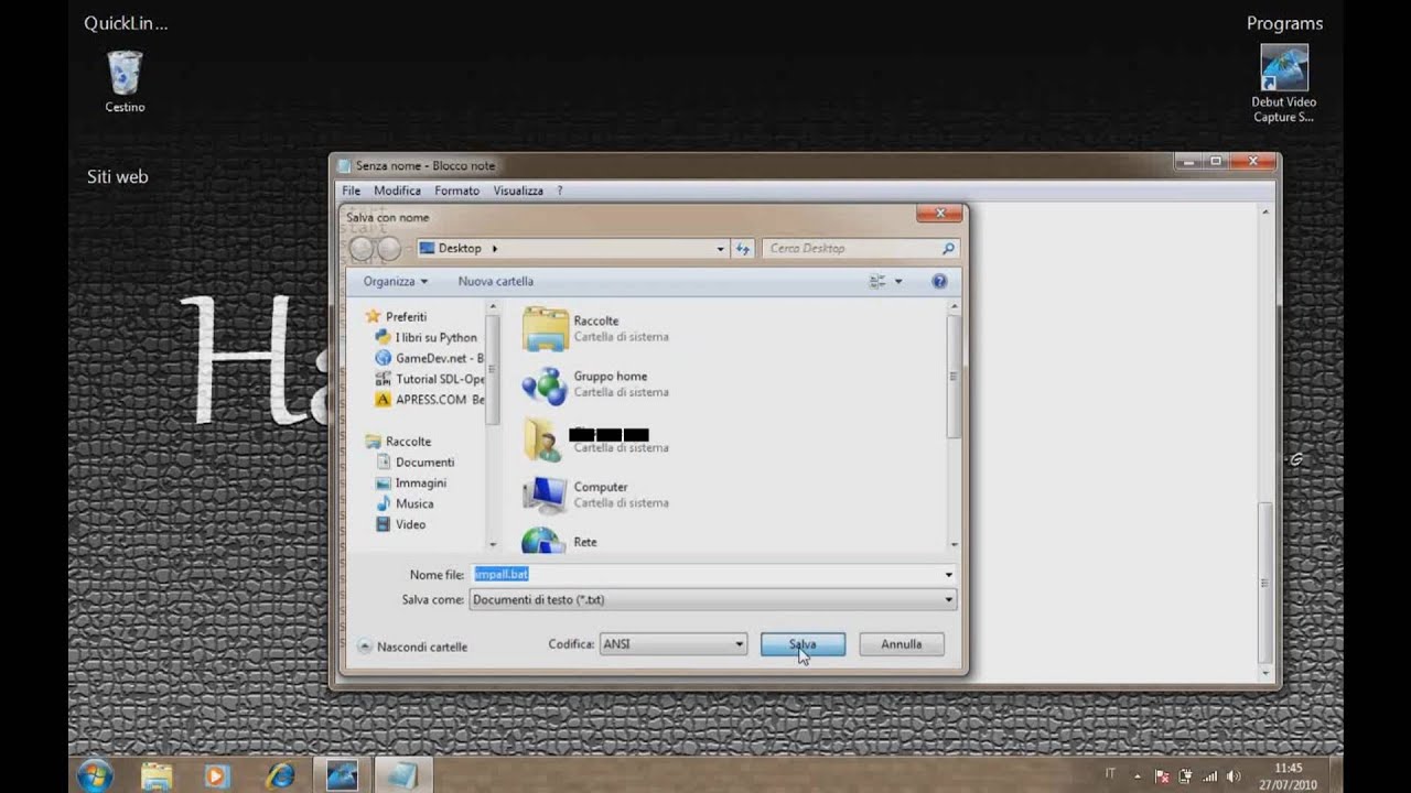 Bloccare un pc con blocknote