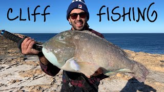 LAND-BASED CLIFF FISHING on REMOTE ISLAND | DIRK HARTOG ISLAND | Chasing BALDCHIN GROPER by Angry Mack 6,648 views 1 year ago 25 minutes