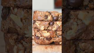 Chocolate Walnut Banana Bread Recipe #baking