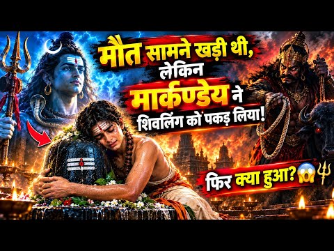 मौत सामने खड़ी थी, लेकिन मार्कंडेय ने शिवलिंग को पकड़ लिया! फिर क्या हुआ?  #story #storytime #viral 